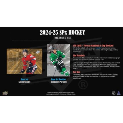 Pre Order - 2024-25 Upper Deck SPx Hockey Hobby Box